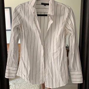 Black and white banana republic button down